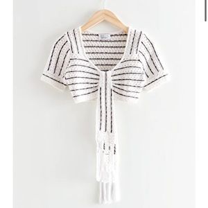 NWT & Other Stories crochet top